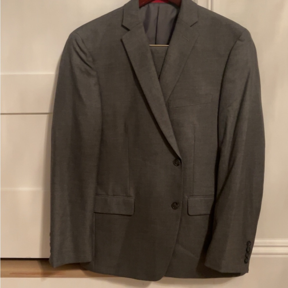 Classic Gray Men's Blazer with matching pants